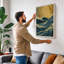 Waves in Motion Coastal - Wrapped Canvas-1052252895-1052252892