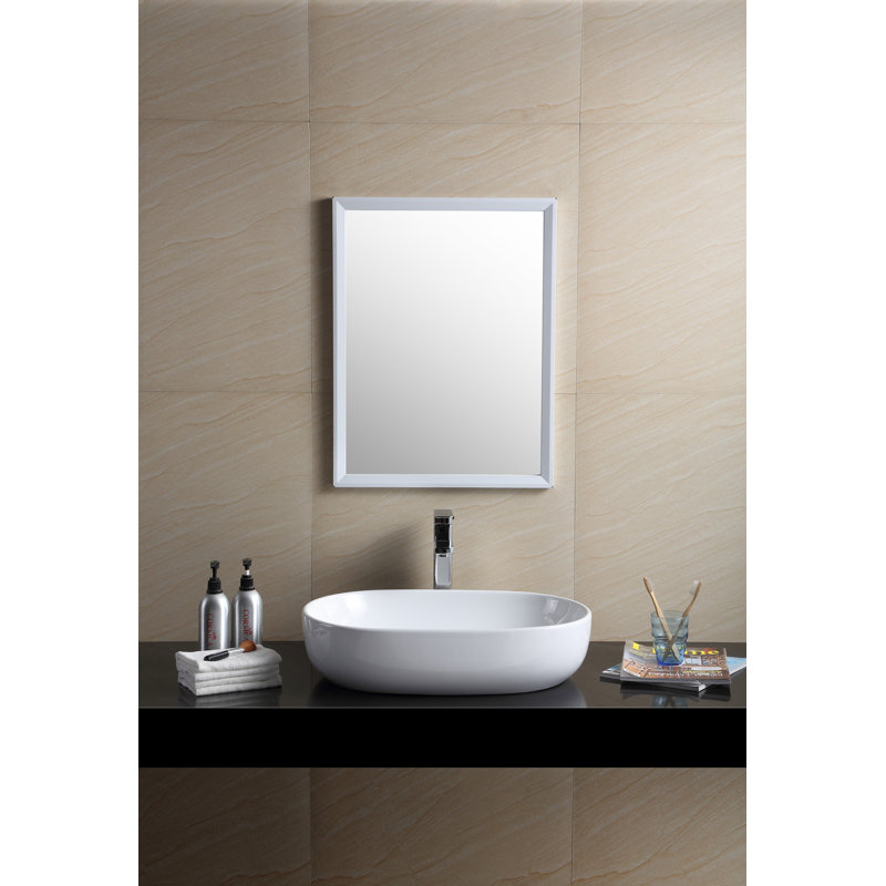Lavabo de salle de bain vasque ovale en porcelaine vitreuse Modern