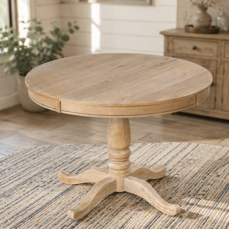 Extendable with Solid Wood Base Dining Table