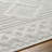 Moroccan Machine Woven Polypropylene Indoor / Outdoor Area Rug in Light Gray-467792251