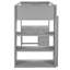 Lit mezzanine simple gris - Fonction polyvalente idéale pour les petites chambres à coucher. 14 lattes avec tablettes pour garder vos biens en bois massif organisé