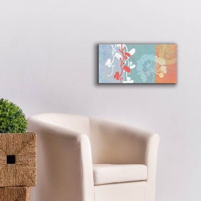 «Coral Flowers» par Jan Weiss, art mural sur toile