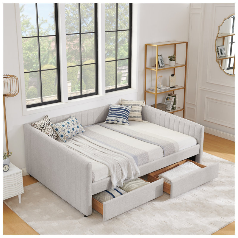 Lit pour chambre à coucher, Beige