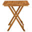 Lansen Square Acacia Folding Outdoor Dining Table , 70cm cm W 70cm cm D