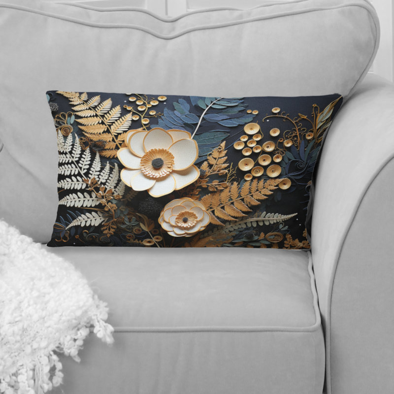 Coussin Ferns Copper Elegance I - Ferns