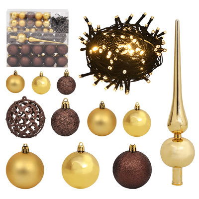 Ensemble de 120 boules de Noël vidaXL