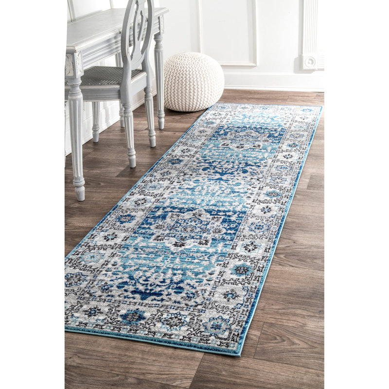 Tapis oriental Anstice, Tapis de couloir 2 pi 8 po x 8 pi