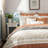 9 Piece Bedding - Coral King Cotton Comforter Bedroom Idea