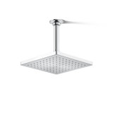 Honesty 8" Single-Function Wall or Ceiling-Mount Square Rainhead, Square Rain Showerhead 2.5 GPM