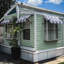 Store fixe Awntech New Orleans, 133 cm (L) x 61 cm (H) x 41 cm (P), multicolore bleu marine/gris/blanc-111655849-111655855