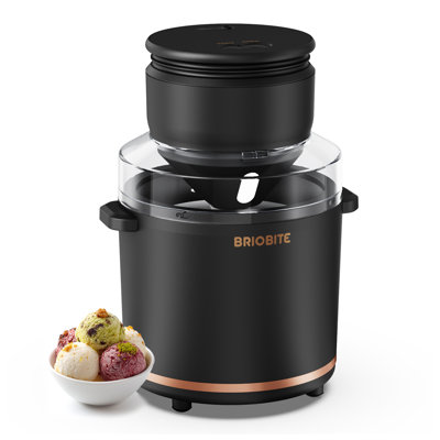 1 Quart Electric Ice Cream Machine For Gelato Milkshakes And Sorbet For 1-2 Servings Easy To Use And Clean