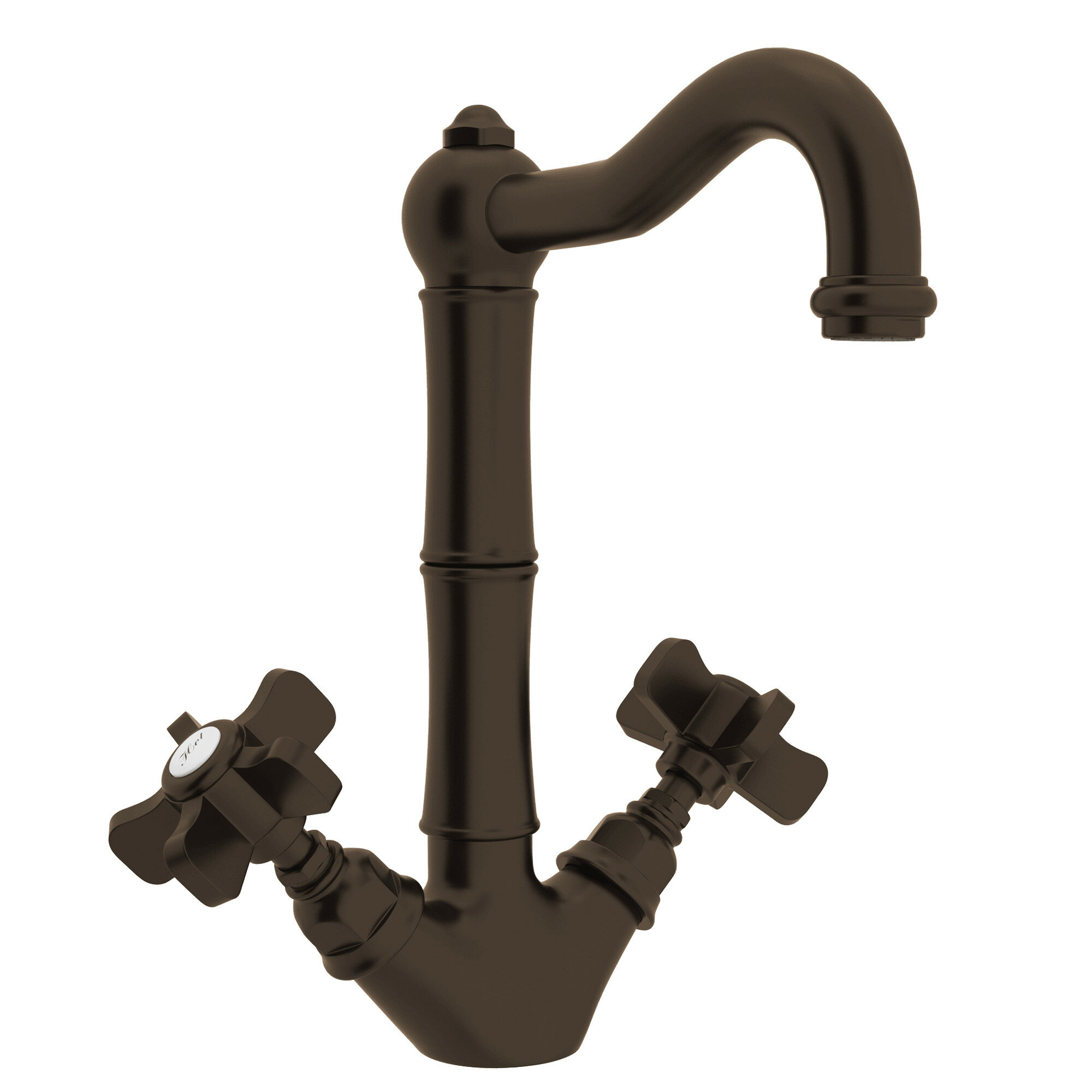 ROHL Acqui Column Spout Widespread Bathroom Faucet - Italian Brass