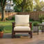 Chaises d'appoint durables en bois d'acacia avec un style moderne pour les espaces extérieurs