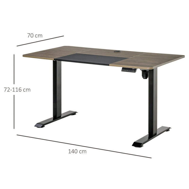 Madalon Adjustable Metal Base Standing Desk