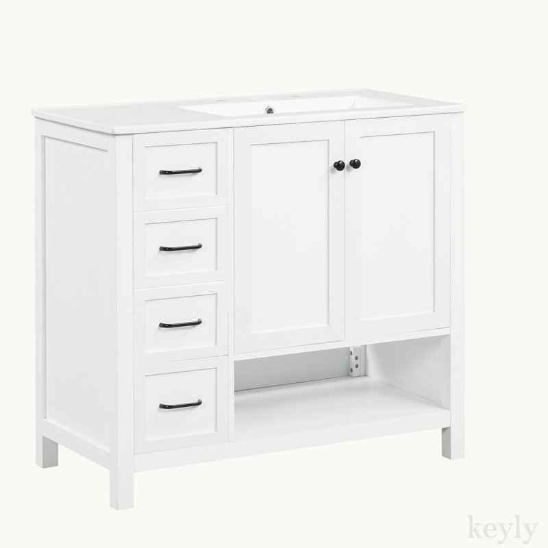 Meuble-lavabo simple 36 po avec plateau Sidley