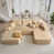 Fausse fourrure beige