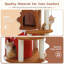 Cake-shaped cat tree with three-tier cat apartment and jumping platform-117191770