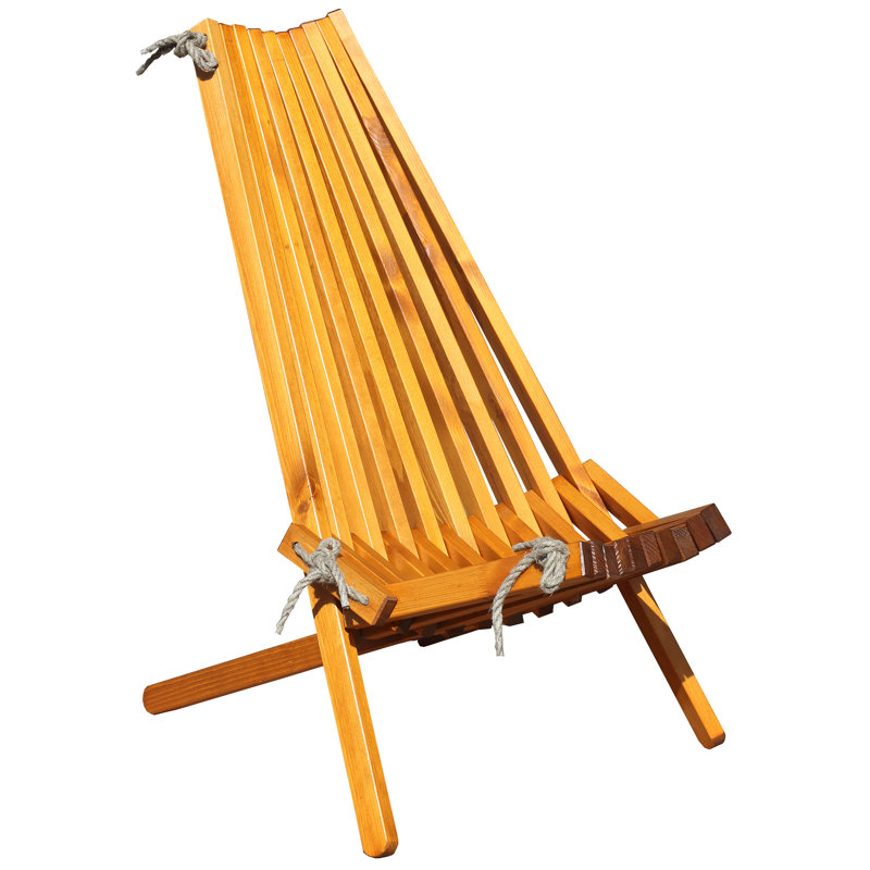 Tetbury Folding Patio Dining Side Chair, Honey