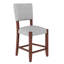 Ensemble de 4 tabourets de bar, tabourets de comptoir avec dossier, tabourets de bar rembourrés avec pieds en bois massif-310449498
