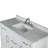48” Single Vanity Set With White Carrara Marble Top and Mirror-496726716