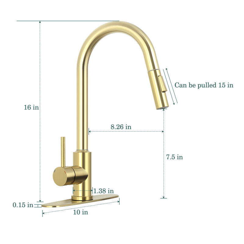 Robinet de bar rétractable avec accessoires