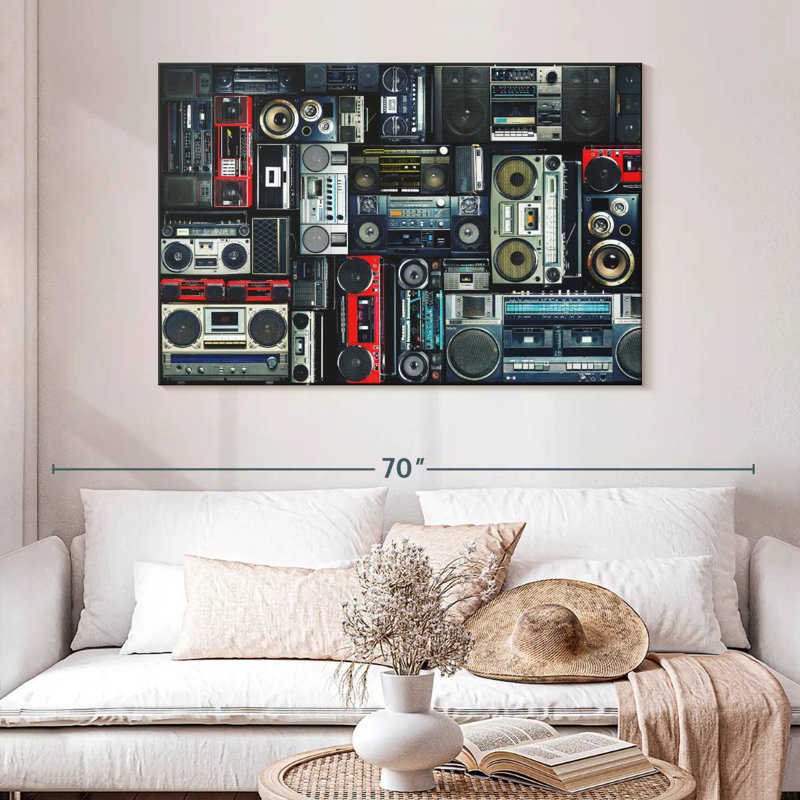 Abarca Boombox Wall, 32" H x 48" W