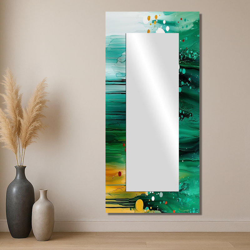 Miroir mural Mute Floral, 28 po x 60 po