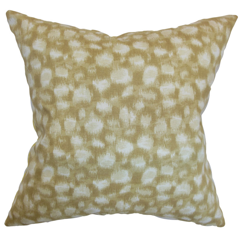 Housse de coussin géométrique imperatriz, 20 po x 20 po, Banane