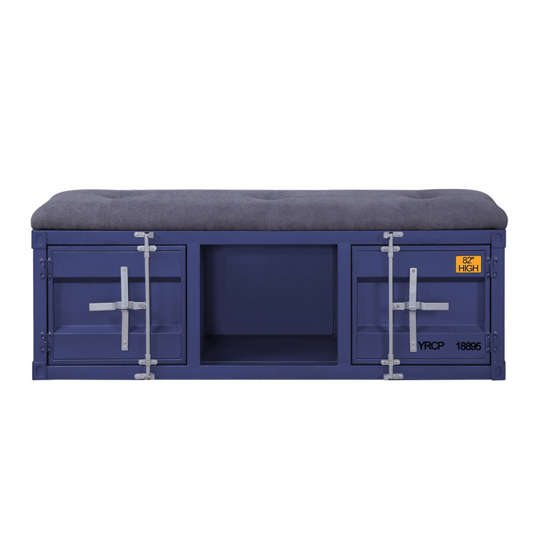 Banc de rangement, Bleu