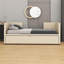 Lit de jour simple tapissier - Lit gigogne inclus-1593107951