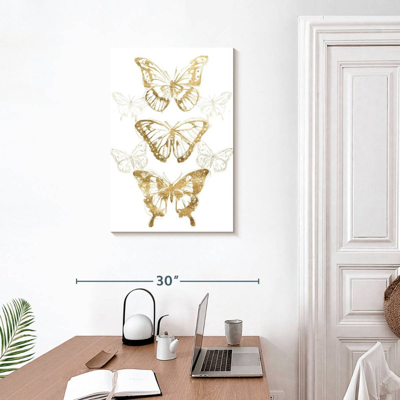 Brampt Gold Butterfly Contours II, H 30 po x l 20 po