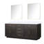Ensemble de meuble-lavabo double 80 "avec miroir-82319148-112727998