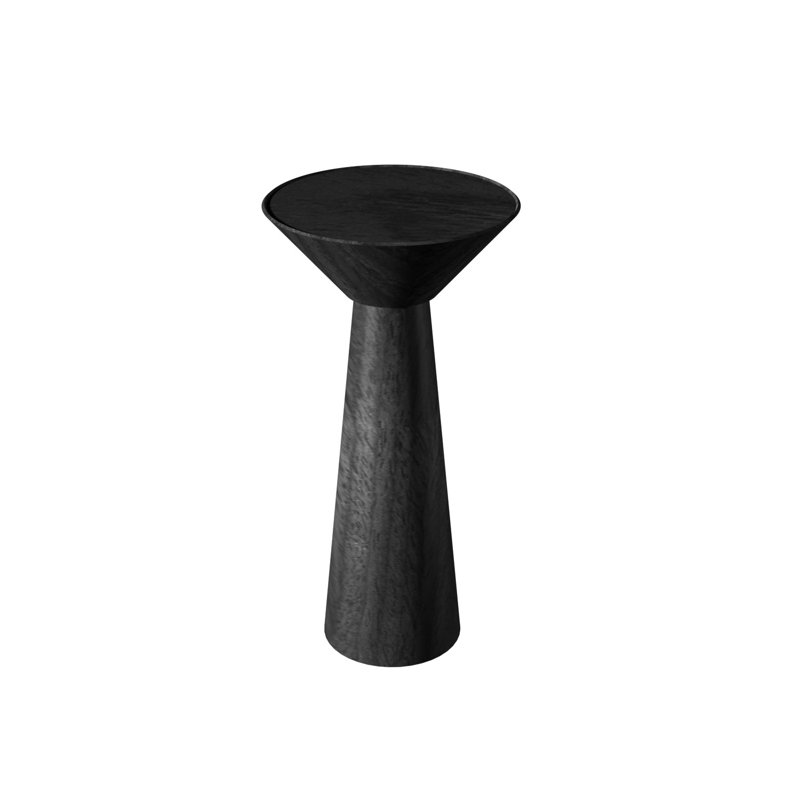 Conic End Table, Charcoal