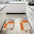 Orange/Beige/Blue Abstract