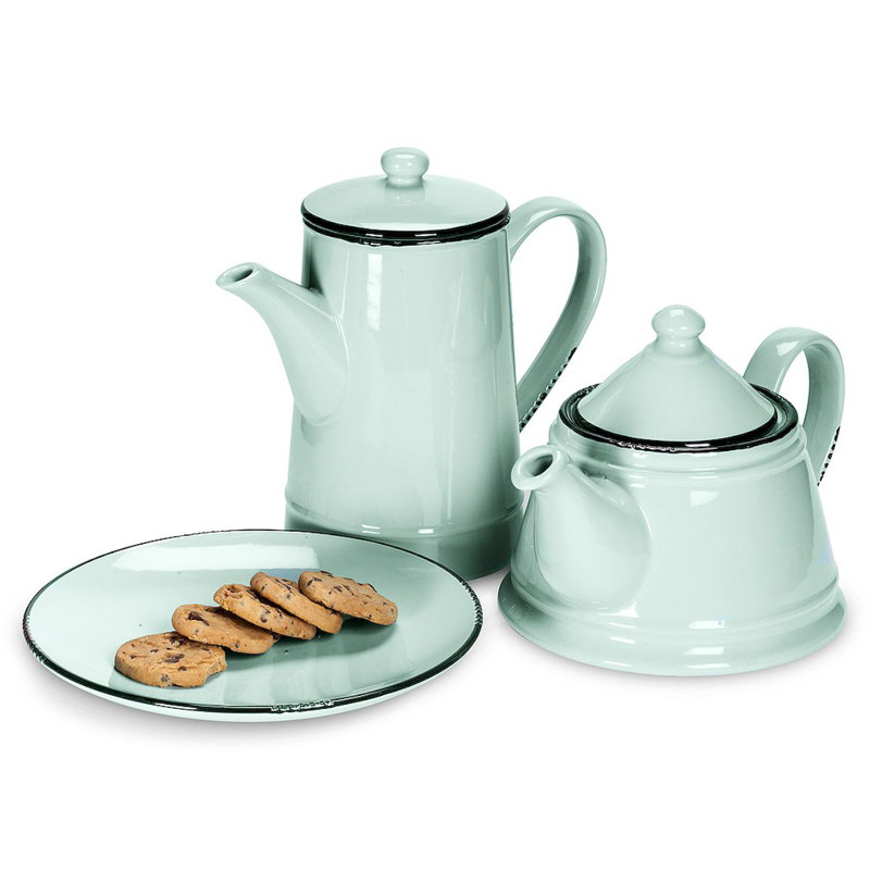 Gracie Oaks 32oz. Teapot, Green