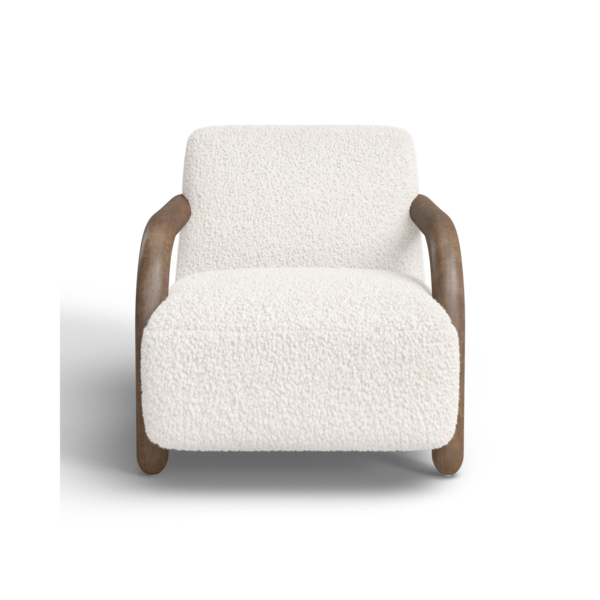 Risco Shearling Accent Chair, Andes Natural Polyester, Distressed Natural, Distressed Natural