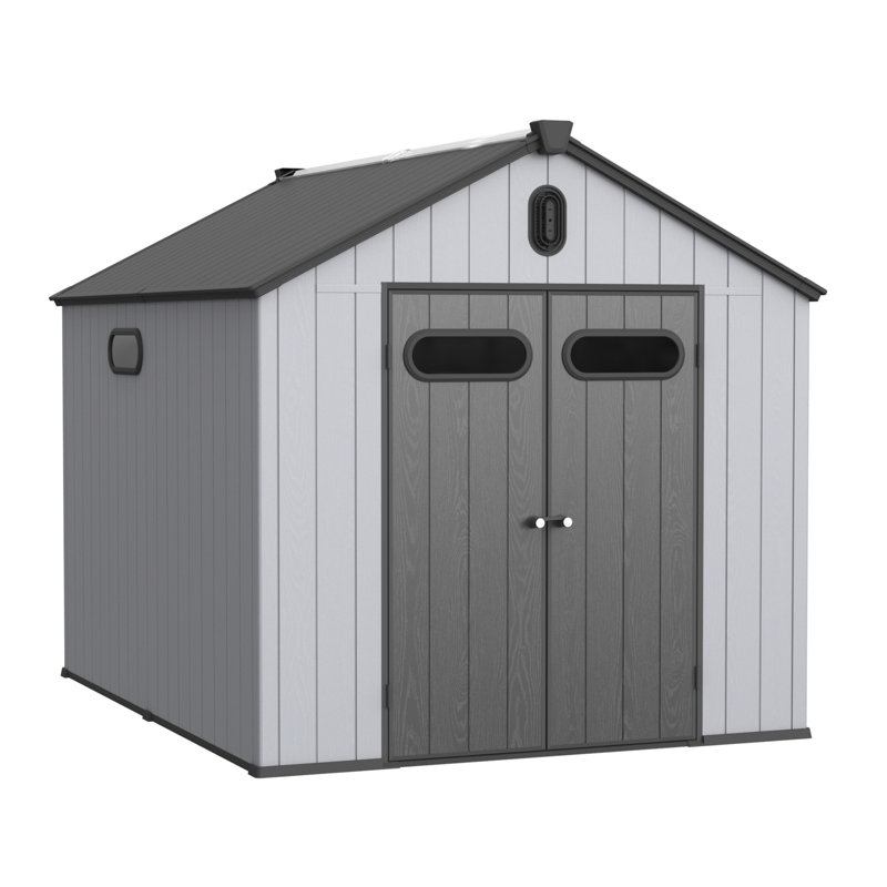Remise de rangement en plastique 8 * 10Ft pour le grand jardin