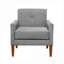 Fauteuil rembourré en chenille gris neutre Neutral, sièges d'appoint modernes pour le salon et les coins lecture-668662116