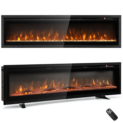 Metro Lane Black Electric Fireplace