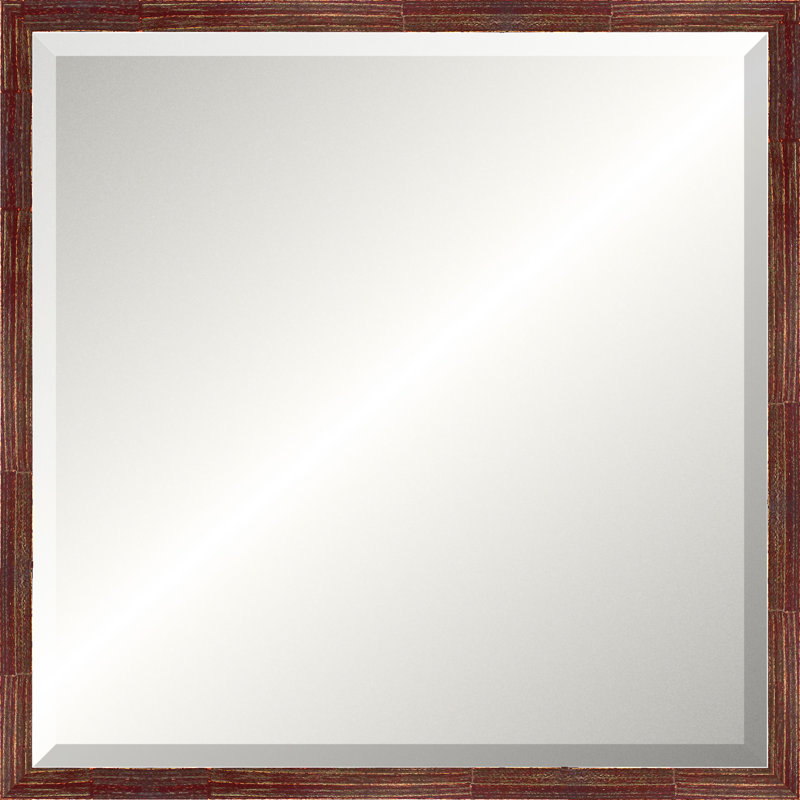 Merlot Modern Luxe Mirror, Small Square