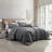 Modern Threads - Beck Comforter Set - Down Alternative Brushed Microfiber - Elegant All Season Bedspread Set - includes Comforter, Shams, & Decorative Pillow-51159857-51159856