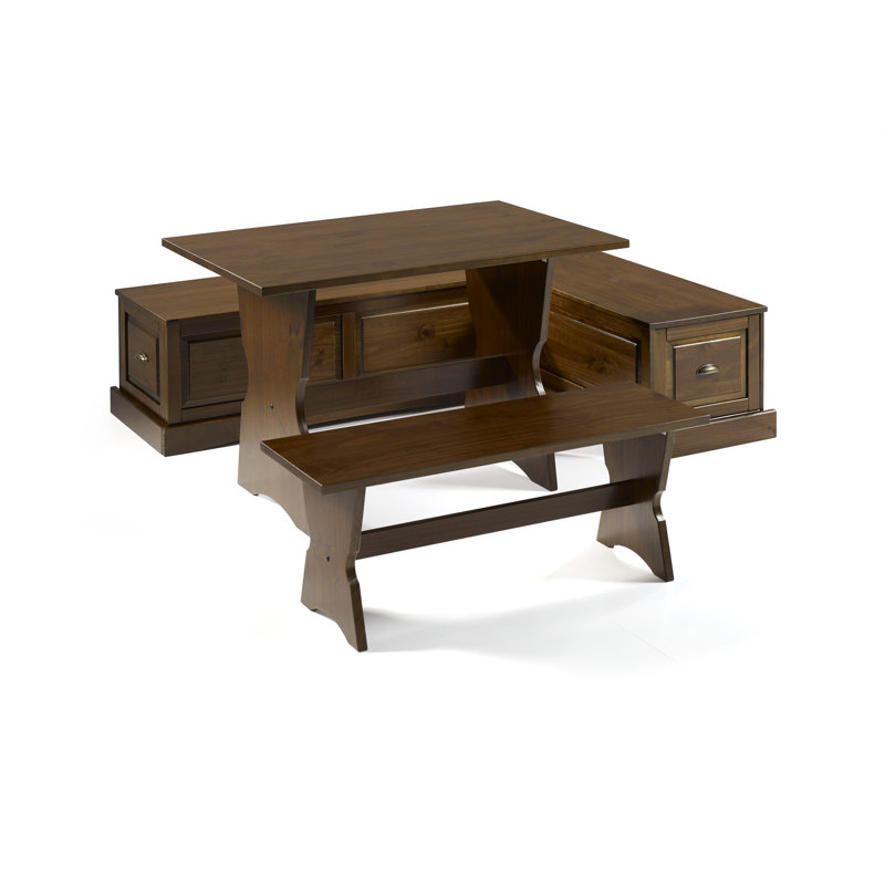 Ensemble de coin de coin en bois massif 3 pièces Bernj