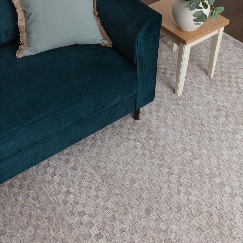 Mellierose Checkboard Pattern Polyester Area Rug - Modern Artistic Living & Bedroom, Rectangle 120 x 170 cm