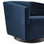 Fauteuil pivotant en velours Twist-1778750593
