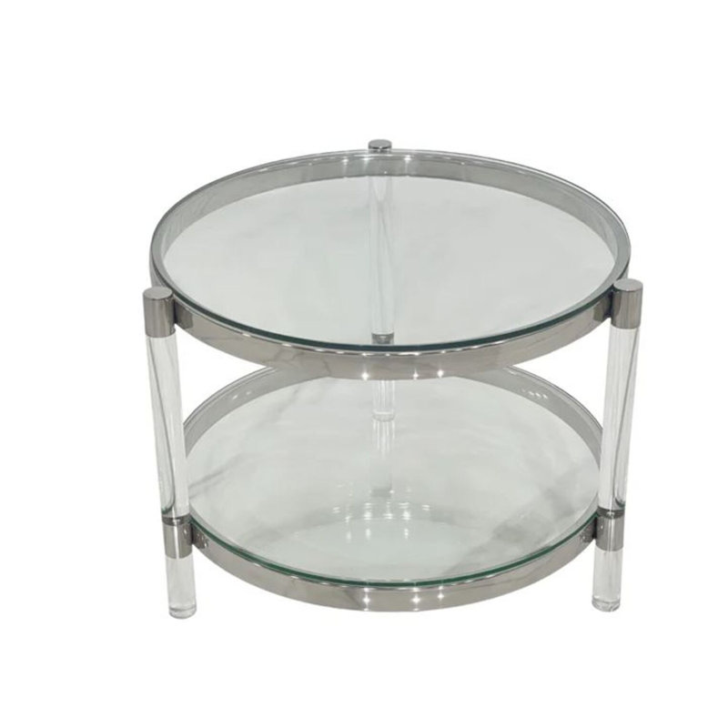 Table d'appoint en verre Francis