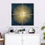 Avery Sunburst doré sur bleu I
