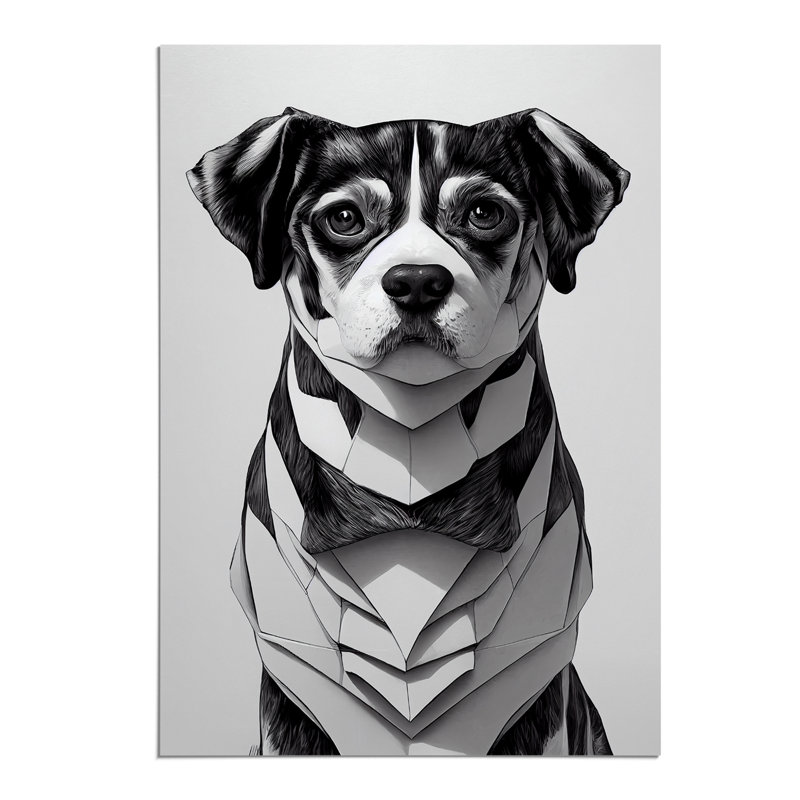 Charming Dog - Print, 59.4cm H x 42cm W, Paper, No Matte