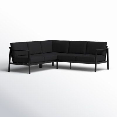 Armando 78'' Aluminum Outdoor Sectional with Sunbrella Cushions