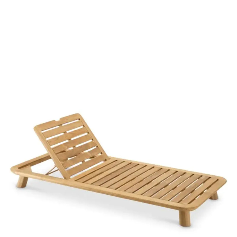 Weston Outdoor Teak Chaise Lounge
