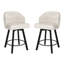 Tabouret de comptoir pivotant en similicuir avec pieds en métal-1716342673